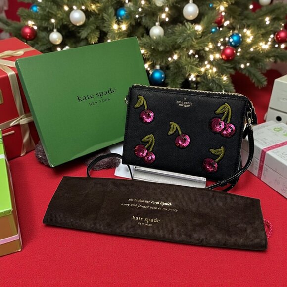 Kate Spade New York Ma Cherie Cherries Dilon Crossbody (NWOT) - Picture 1 of 8
